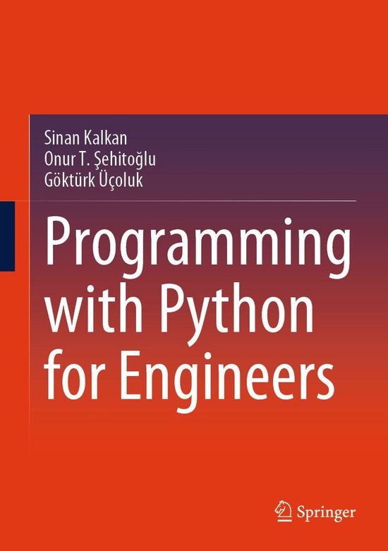 Programming with Python for Engineers (ebook), Onur T. Şehitoğlu ...