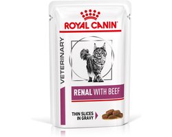 24x Royal Canin Renal with Beef Kattenvoer Nat 85 gr