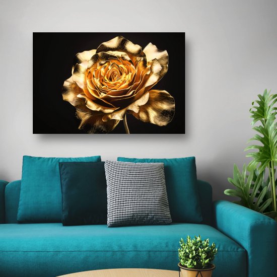 Tableaux sur verre rose - Tableaux sur verre Flora - Peinture sur Glas Feuille - Décoration murale moderne - Acrylique - Peintures & affiches verre acrylique 60x40 cm