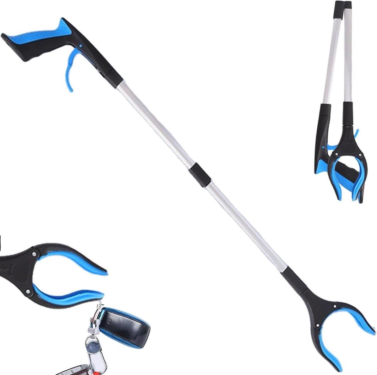 Goedkoopste Grijparm Opvouwbare Grijptang Grijper voor Senioren 83 cm Lange Grijptang met Magneet Tuinafvalverzameltang Draaibare Afvalgrijper Grijphulp voor Afval voor Volwassenen en Senioren
