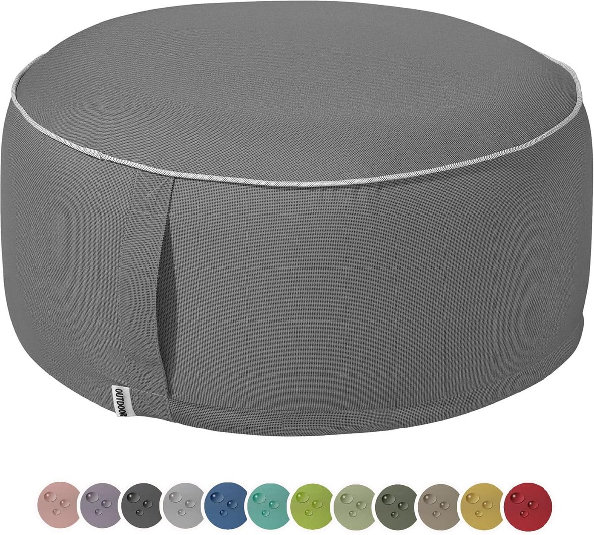Weerbestendige Outdoor Poef voor Tuin en Balkon - Opblaasbaar en Multifunctioneel 25 x 55 cm