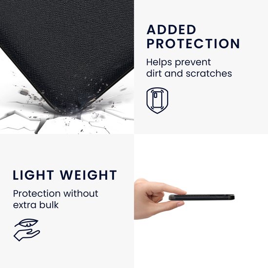 kwmobile e-reader hoesje geschikt voor Kobo Clara 2E hoes - E reader flip case met magnetische sluiting - Ereader cover - Tarotkaart design in donkerblauw / geel / zwart van kwmobile — afbeelding 3