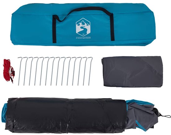 vidaXL - Koepeltent - 4-persoons - snelontgrendeling - blauw van Vidaxl — afbeelding 5