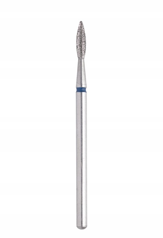 Staleks Pro - Diamant Freesbit - Vlamvorm Scherpe Punt - Blauw (Medium) - $2.1 \text{mm}$ - Manicure & Pedicure