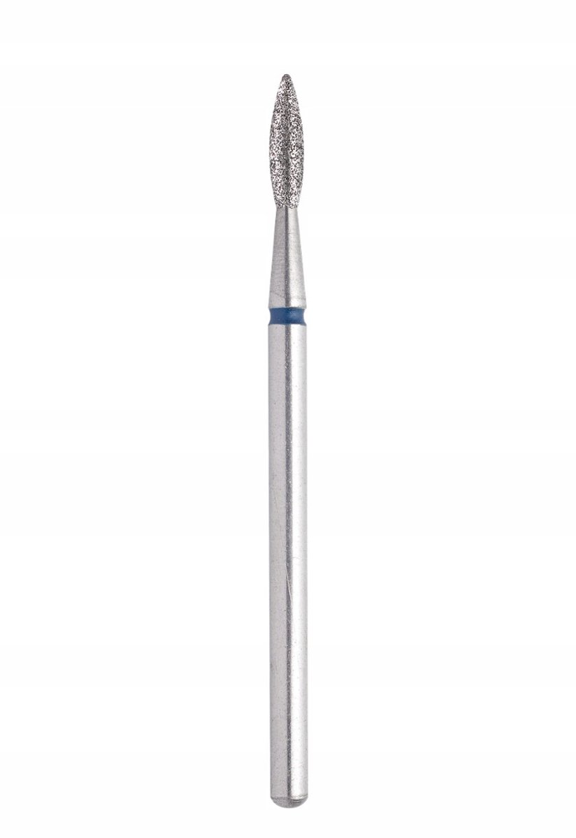 Staleks Pro - Diamant Freesbit - Vlamvorm Scherpe Punt - Blauw (Medium) - $2.1 \text{mm}$ - Manicure & Pedicure