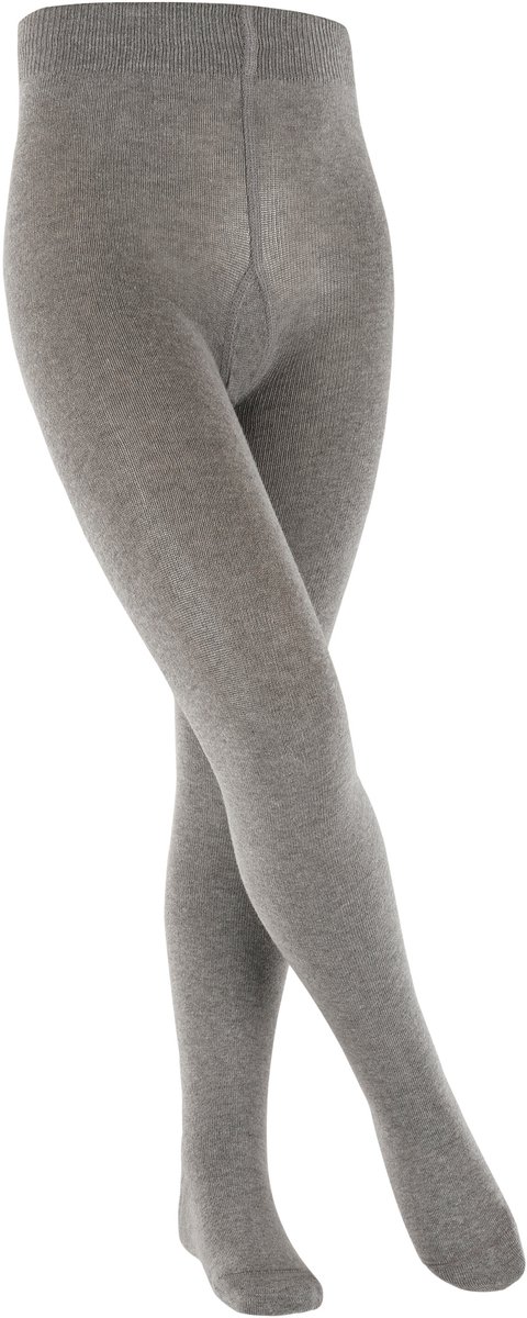 Esprit Foot Logo versterkt slijtvast katoen panty kinderen grijs - maat 110-116