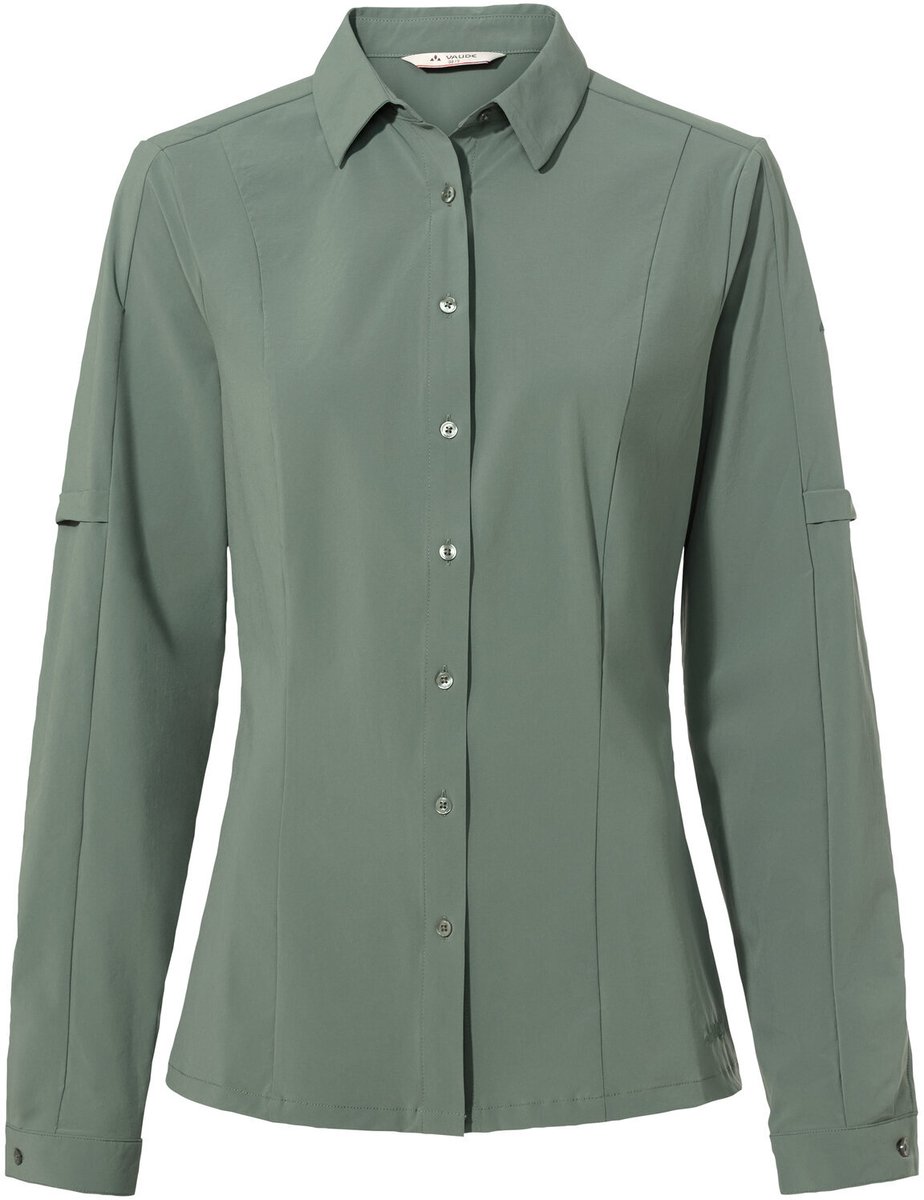 VAUDE Women’s Farley Stretch Shirt Dames Outdoorblouse Agave