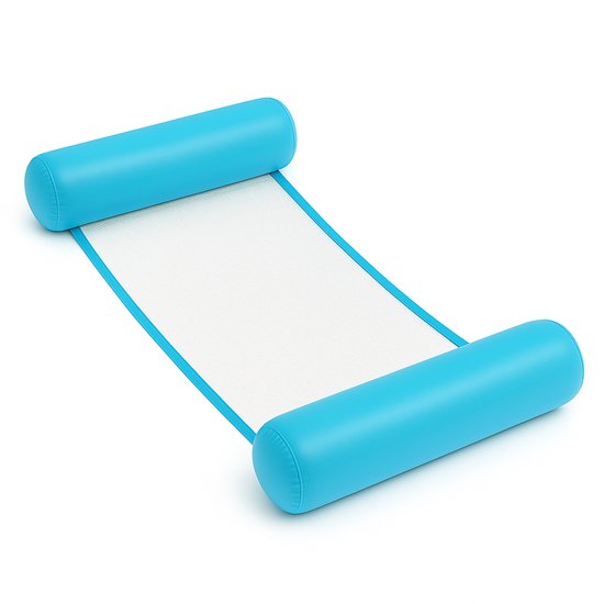 Dicadore - Waterhangmat - Luchtbed Zwembad - Luchtmatras opblaasbaar - Licht Blauw - Zwembad/Strand - Waterspeelgoed - Vakantie