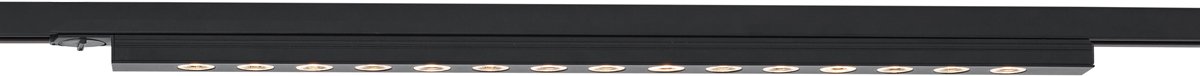 QAZQA iconic tsiri - Moderne LED Spot railsysteem verlichting, railverlichting - 1 lichts - L 64 cm - Zwart - Woonkamer | Slaapkamer | Keuken