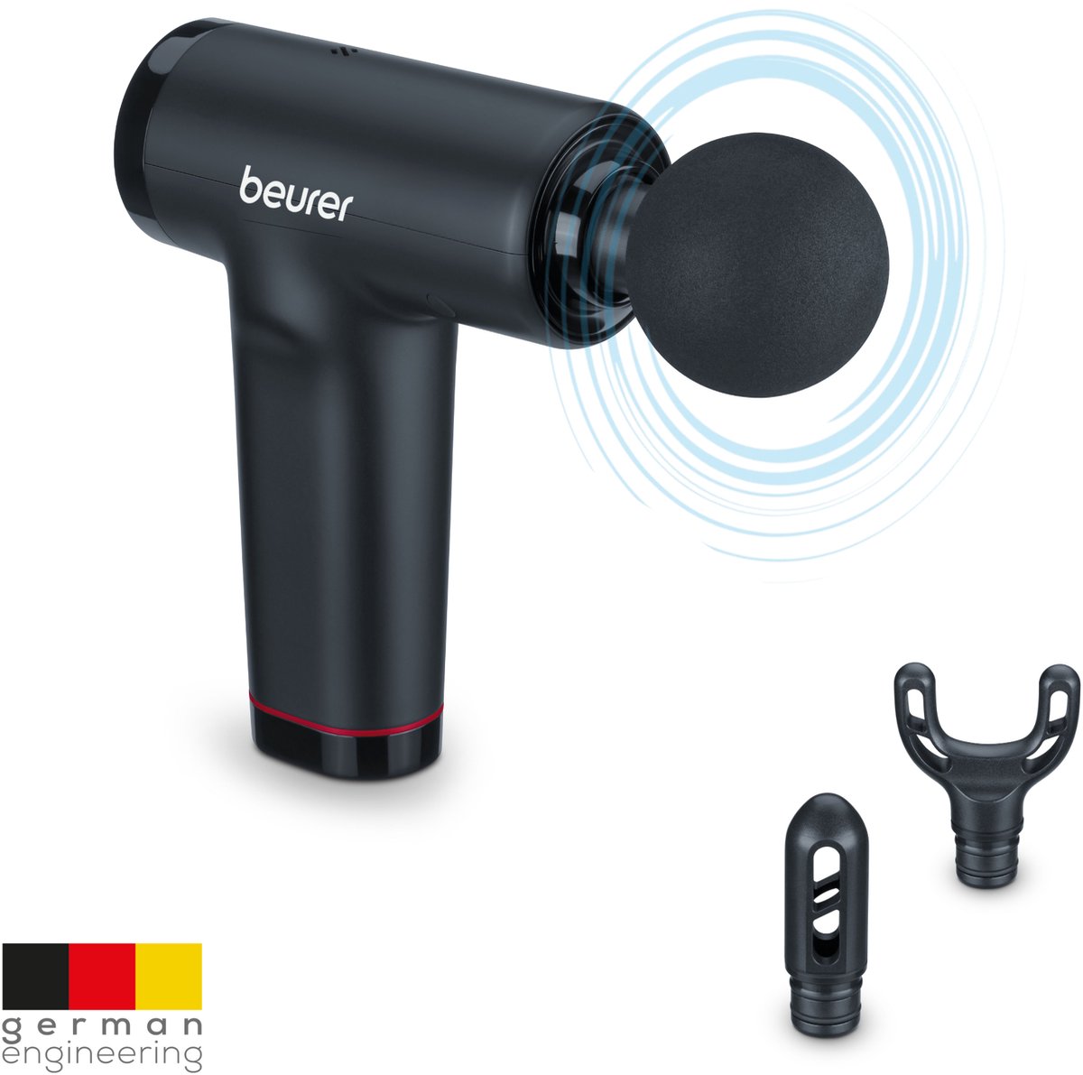 Beurer MG 89 Professionele Massage Gun - Stil, Licht & Krachtig - Met 3 Opzetstukken - 3 Jaar garantie