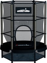 RocketJump LF14 Trampoline - Inclusief veiligheidsnet - Kindertrampoline 140 cm - Zwart