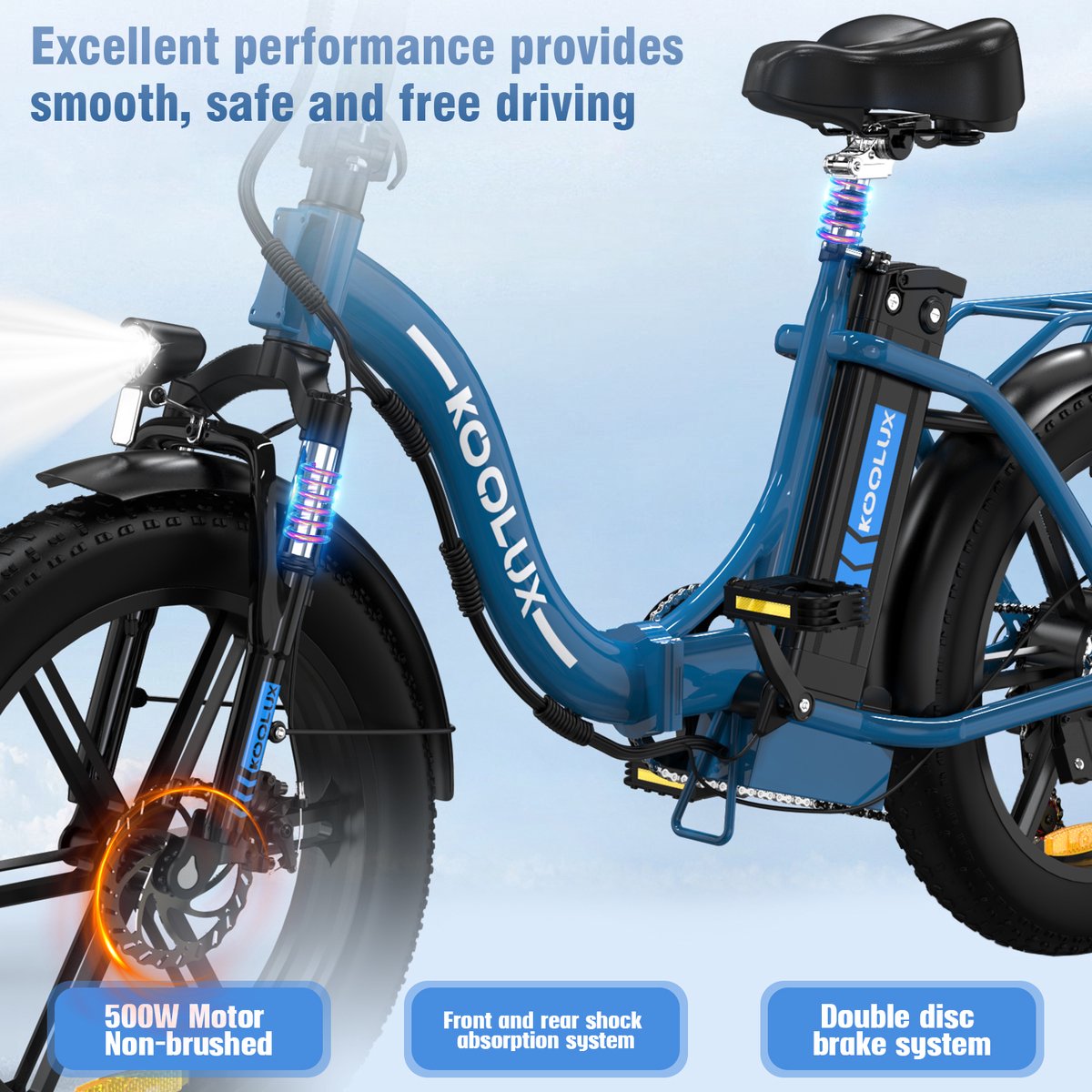 Koolux BK6S vouwfiets 48V 13Ah thumbnail 4