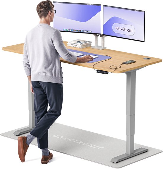 Desktronic HomePro Bureau - Elektrisch zit-sta - 180x80cm ...