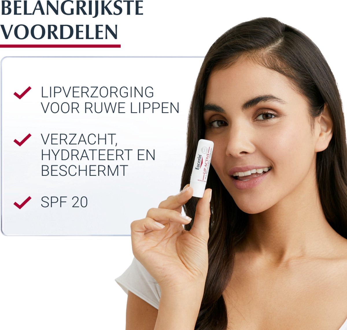 Eucerin pH5 Lip Active SPF 20 - Lippenbalsem - Zonbescherming - 5ml — cadeau in Cadeau-ideeën - foto 4