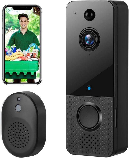 Video deurbel met camera - Deurbel met (EAN: 8721257136848) - Video - €107,95