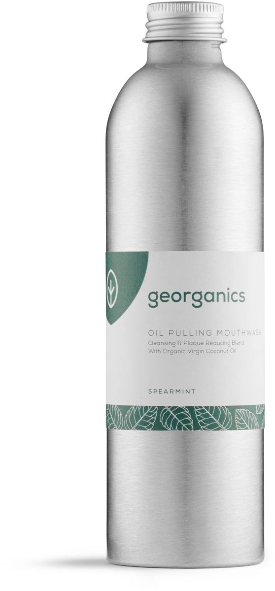 Georganics Oil Pulling mondspoeling - Sinaasappel of groene munt - Antibacterieel