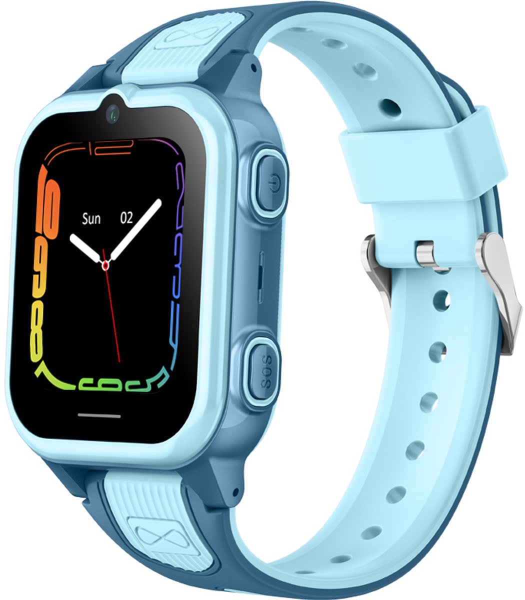 Watcher VII touch 4G smartwatch - kinder GPS horloge - met camera - incl. SIM-kaart - blauw