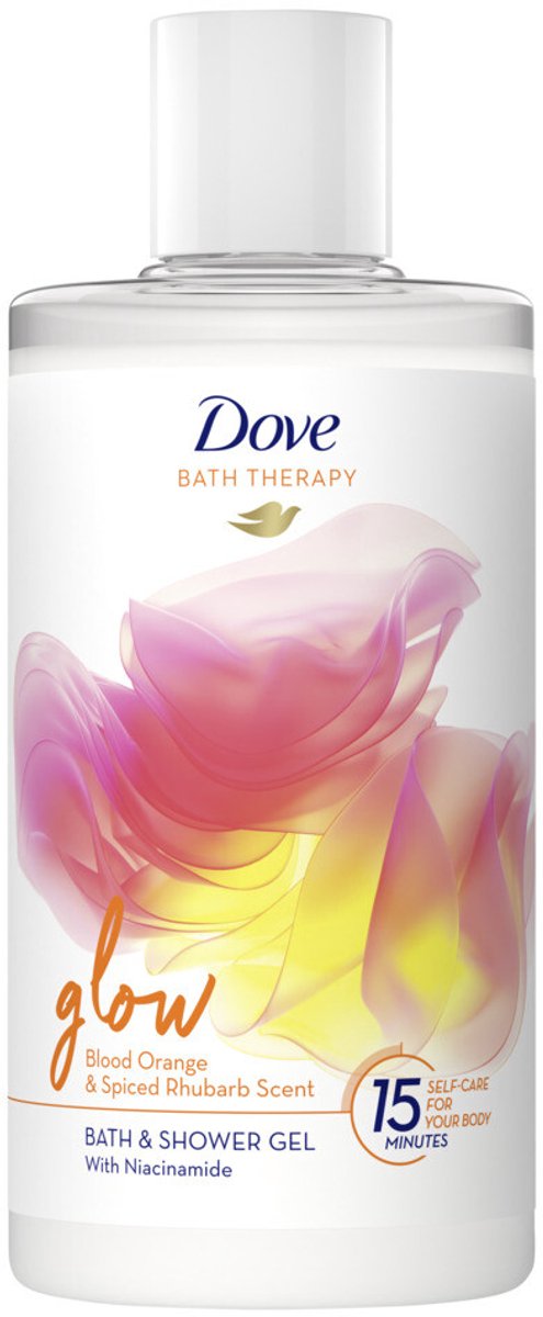 Goedkoopste 3x Dove Bath Therapy Glow Badschuim & Douchegel 400 ml