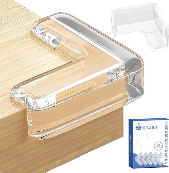 Roegaarden Hoekbeschermer Baby - Hoekbeschermer Tafel - Stootrand - 20 stuks - Transparant