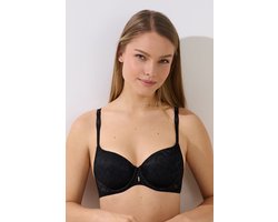 Zwarte voorgevormde beugel bh Lisca Opal B - E - Zwart - Maat - 95E