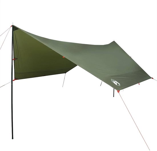 vidaXL - Kampeerluifel - waterdicht - 438x376x212 - cm - olijfgroen