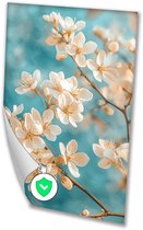 Bloesemtakken in zachte kleuren - Bloesem wanddecoratie - Wanddecoratie bloemen - Realisme - Muurdecoratie kinderkamer - Decoratie slaapkamer - poster 70x100 cm