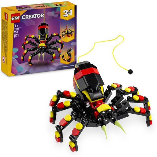 Spinvan LEGO Creator 3in1 Wilde dieren: spannende spin - Bouwset voor 7+ jaar ...