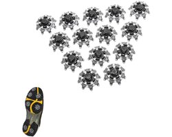 14 stuks - Golfschoen spikes - Zachte quick-spin spikes - Vervangende noppen voor golfschoen spikes - Grijs - Zwart - 2.5*1 cm - Geschikt voor golfschoenen