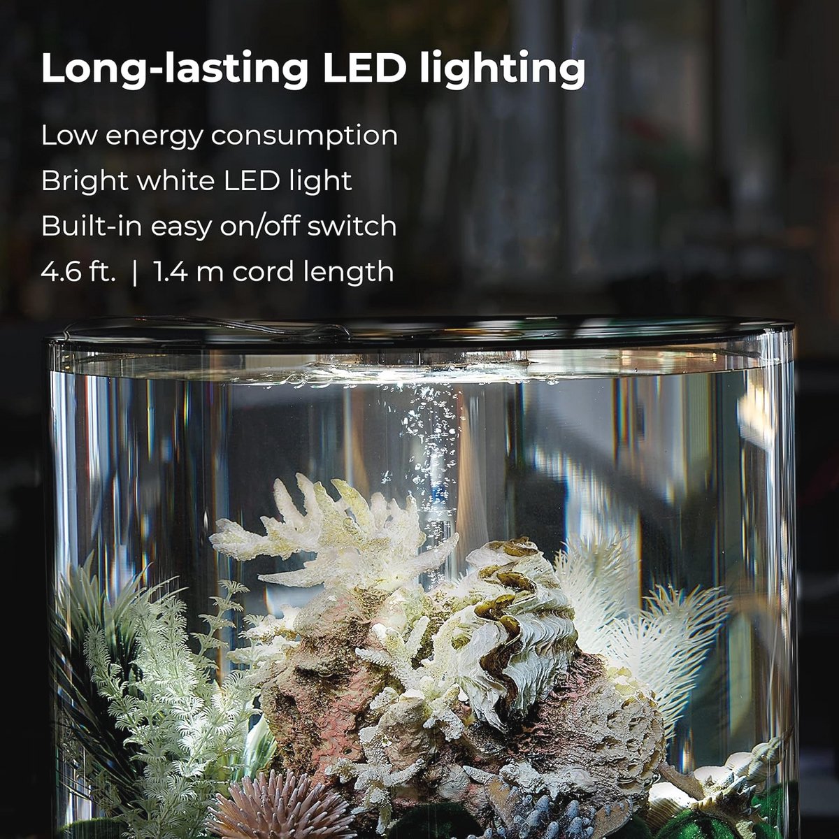 360 Graden Aquarium 15L met LED-verlichting thumbnail 5