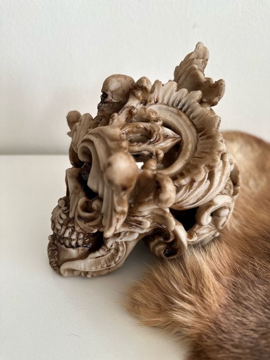 Goodyz - Collection Steampunk - Crânes - Décoration tête de mort - Aspect ivoire