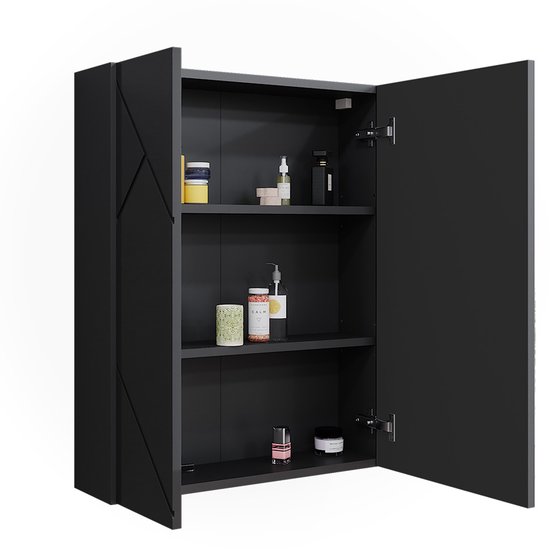 Badkamerspiegelkast Irma Wit/eiken 60 x 75 cm Vicco