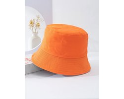 CHPN - Oranje vissershoedje - Oranje buckethat - Vissers hoedje - Zonnehoedje - One size - Festivalhoed - Bescherm jezelf tegen de zon - WK - Nederland