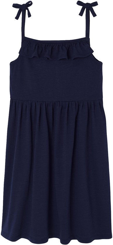 Vertbaudet Lot de 2 robes à bretelles fille 1 imprimée + 1 unie