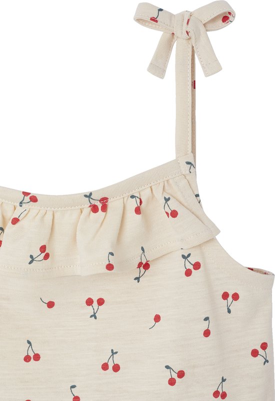 Vertbaudet Lot de 2 robes à bretelles fille 1 imprimée + 1 unie