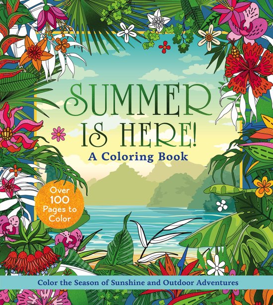 Chartwell Coloring Books- Summer is Here! A Coloring Book - cover