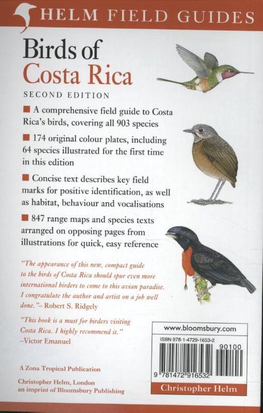 Birds Of Costa Rica 2nd Ed - Richard Garrigues