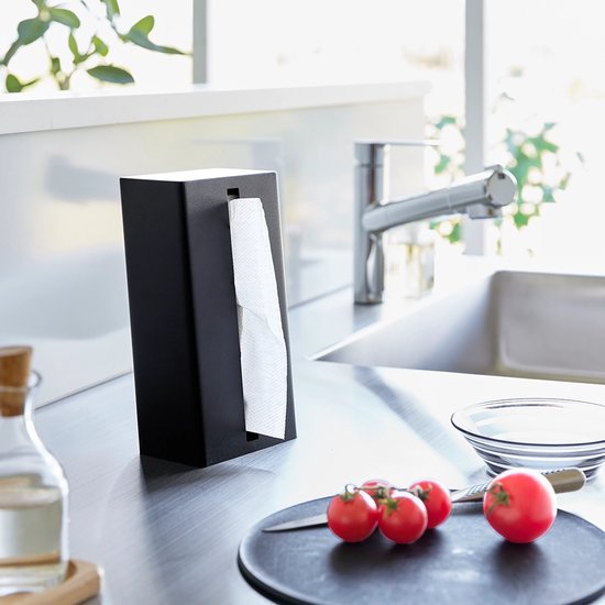 Tower à mouchoirs verticale Yamazaki - Tour - Zwart