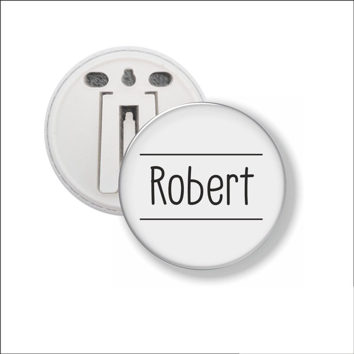 Button Met Clip 58 MM - Robert