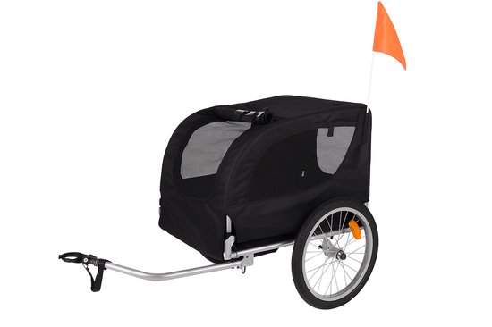Flamingo Fietskar Tybalt – Zwart, 76 × 57 × 65,5 cm | Geschikt voor Fiets & E-bike