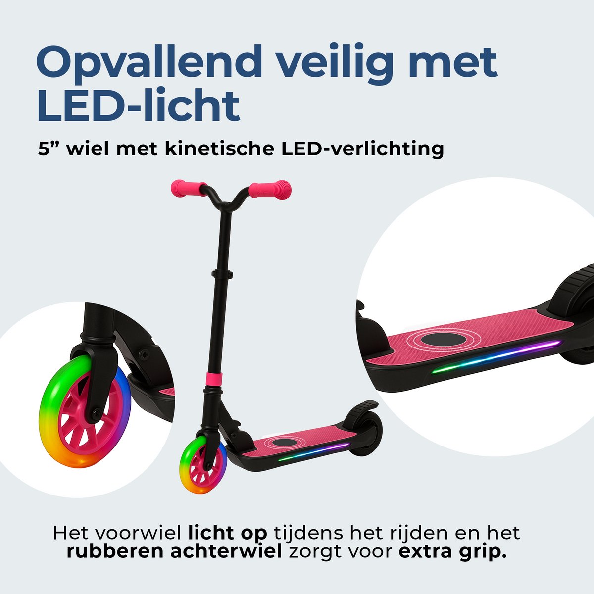 Afbeelding 3 van Denver elektrische step voor kinderen - 10km/u - Kinderstep - LED Verlichting - 6km Bereik - SCK5500RO