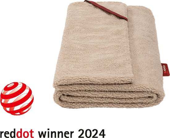 Stoov S2 Huge hug | Draadloos infrarood warmtedeken | Sla de warmte om je heen | 180x135 cm | Beige | Standard batterij