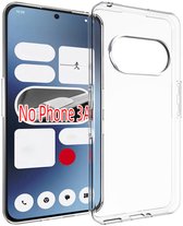 Coque pour téléphone Nothing (3a) - Coque arrière transparente en TPU MobyDefend - Entièrement transparente - Compatible avec : Nothing Phone (3a)