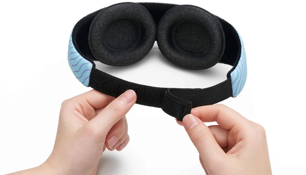 Manta KIDS Sleep Mask – Arctic Blue - Slaapmasker voor kinderen – 100% verduisterend – Geen druk op ogen – Volledig verstelbaar voor een perfecte pasvorm – Hypoallergeen – Zacht & ademend – Voor kinderen vanaf 6 jaar — afbeelding 8