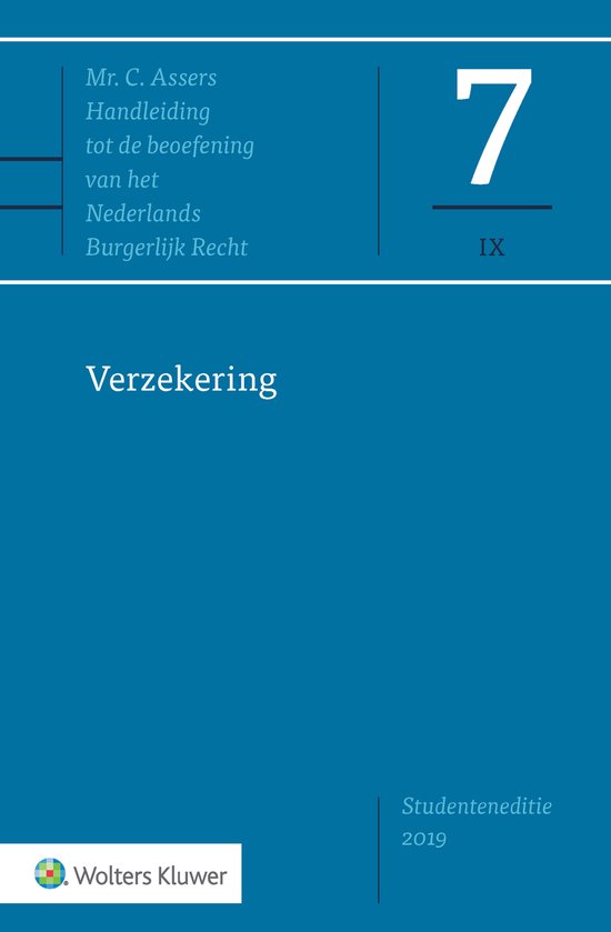 Asser-serie 7-IX - Verzekering 2019 - cover