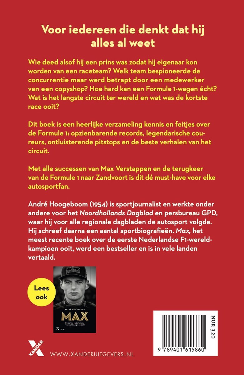 Expert 1 - Formule 1 - back cover