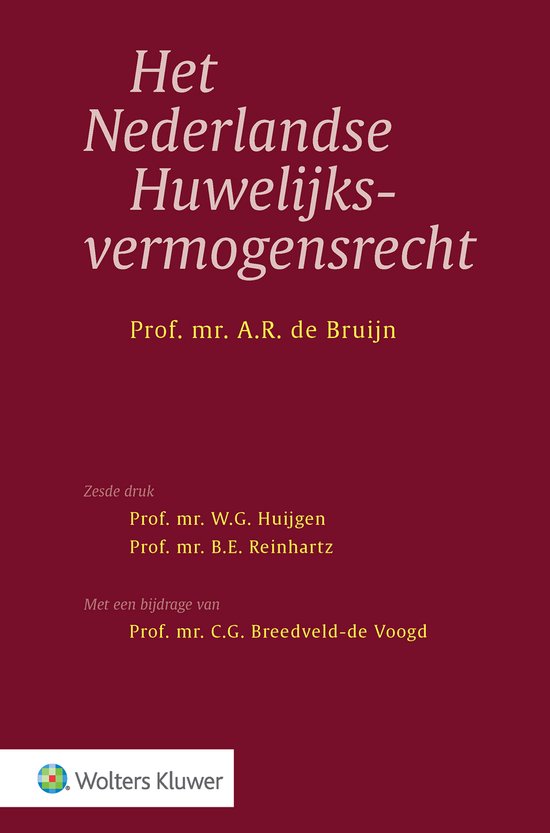 Het Nederlandse Huwelijksvermogensrecht - cover
