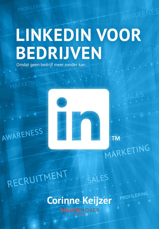 Boekomslag 'LinkedIn voor Bedrijven' met het LinkedIn logo en de tekst 'Corinne Keijzer'.