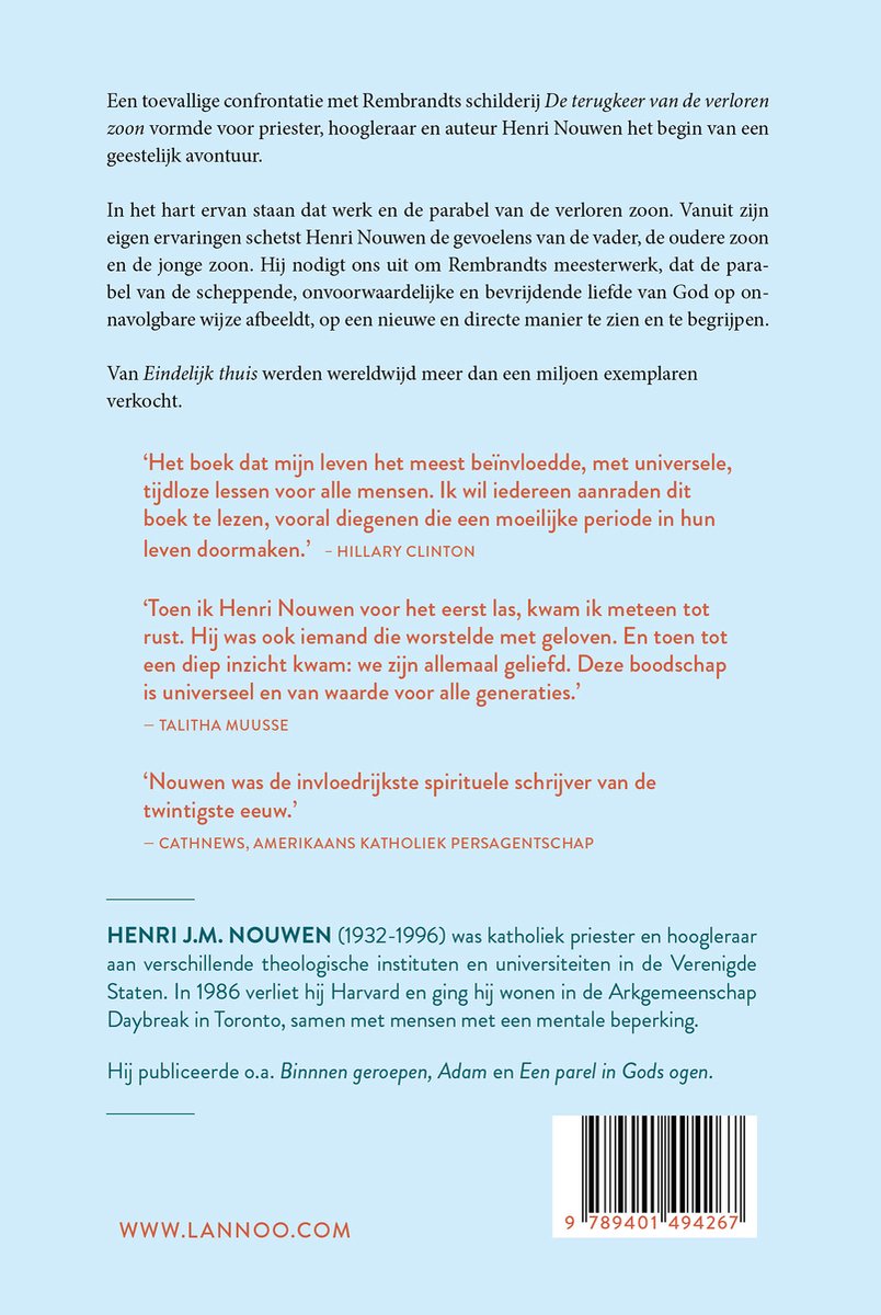 Eindelijk thuis - back cover