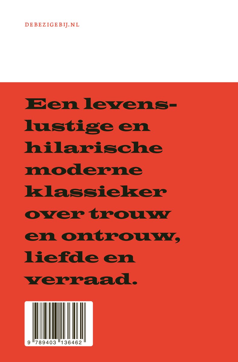Een levenslustige en hilarische moderne klassieker over trouw en ontrouw, liefde en verraad. DEBEZIGEBIJ.NL