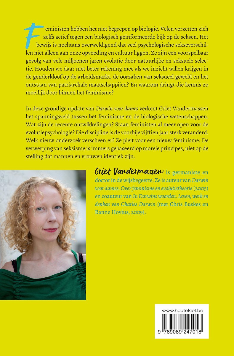 Dames voor Darwin - back cover